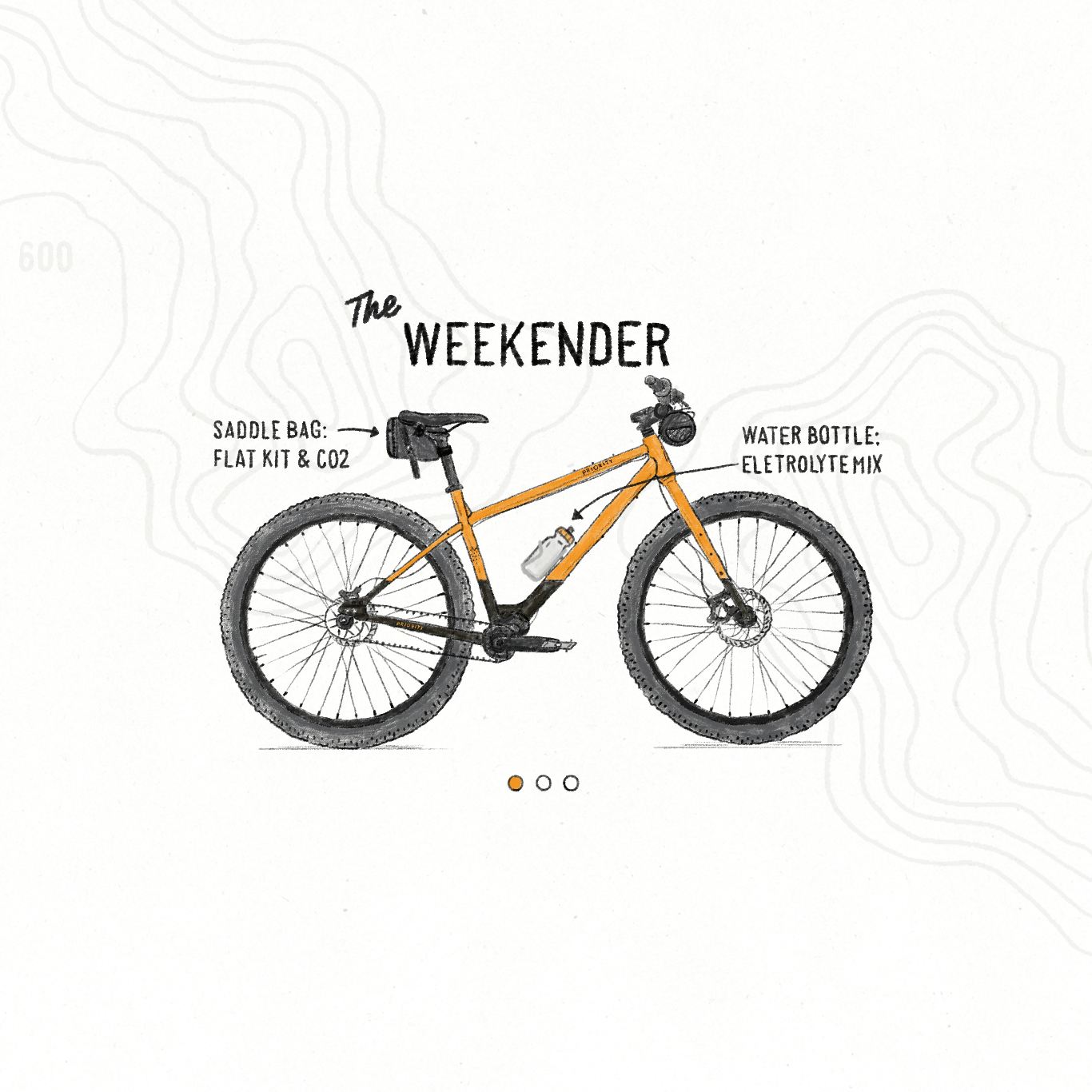 Ready for bikepacking. Customizable to bring everything you need for your trip.