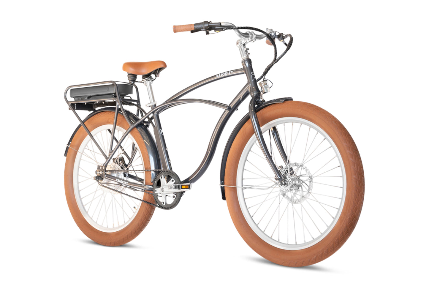 White Priority Bicycles e-Coast Bike