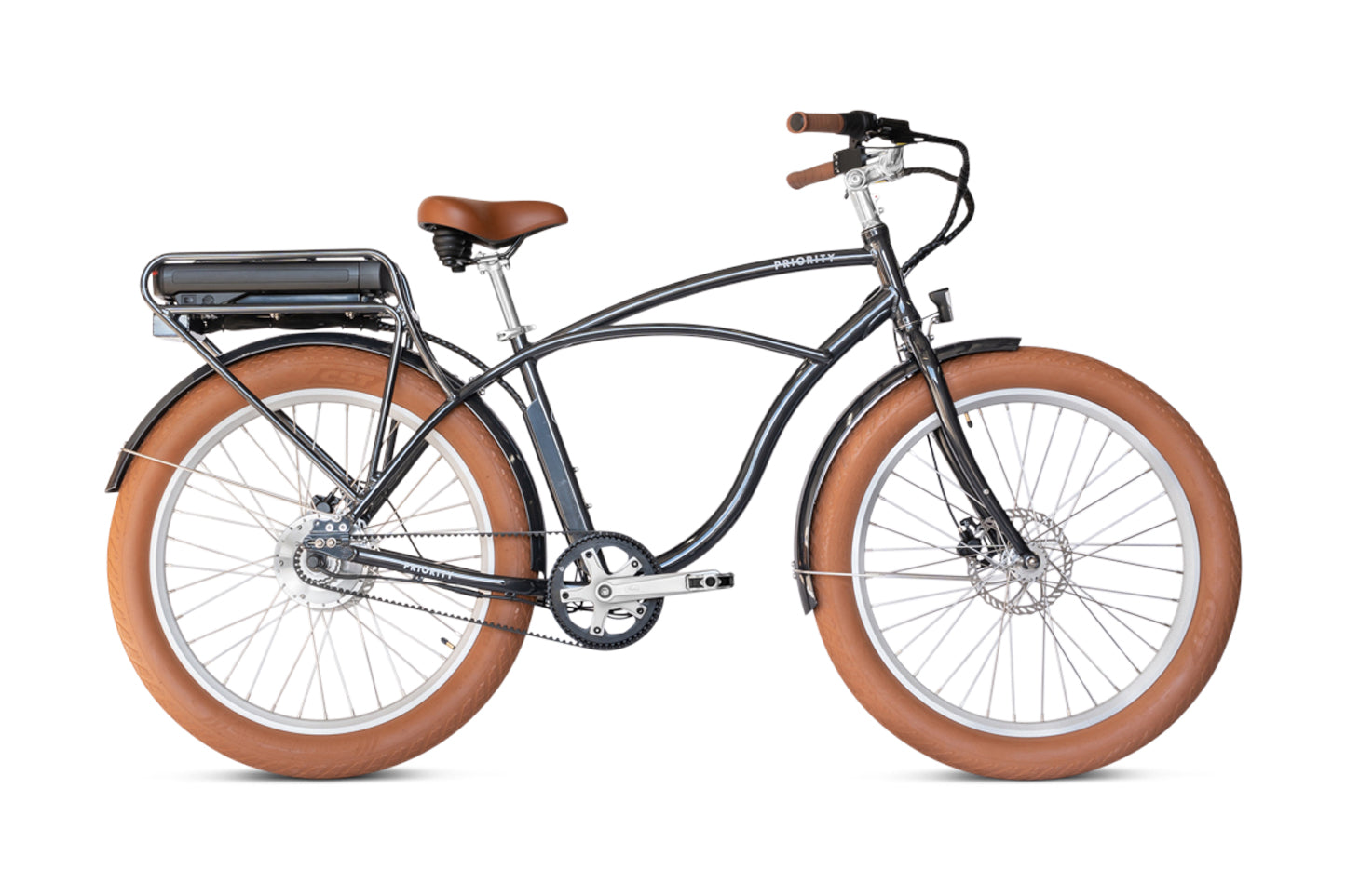 White Priority Bicycles e-Coast Bike