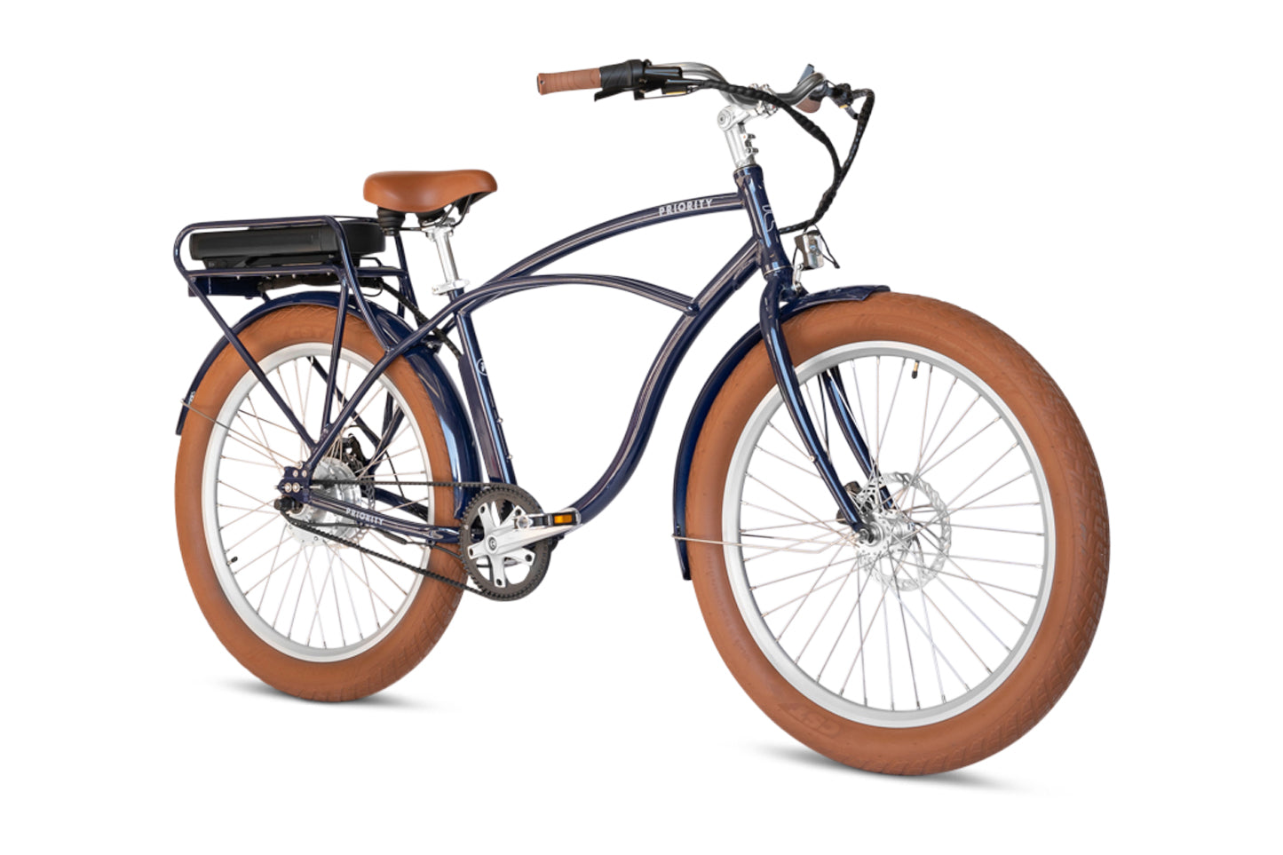 White Priority Bicycles e-Coast Bike