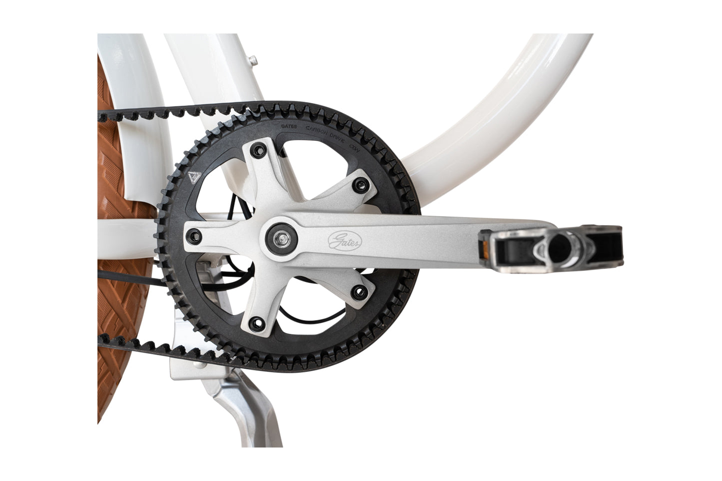 White Priority Bicycles e-Coast Bike