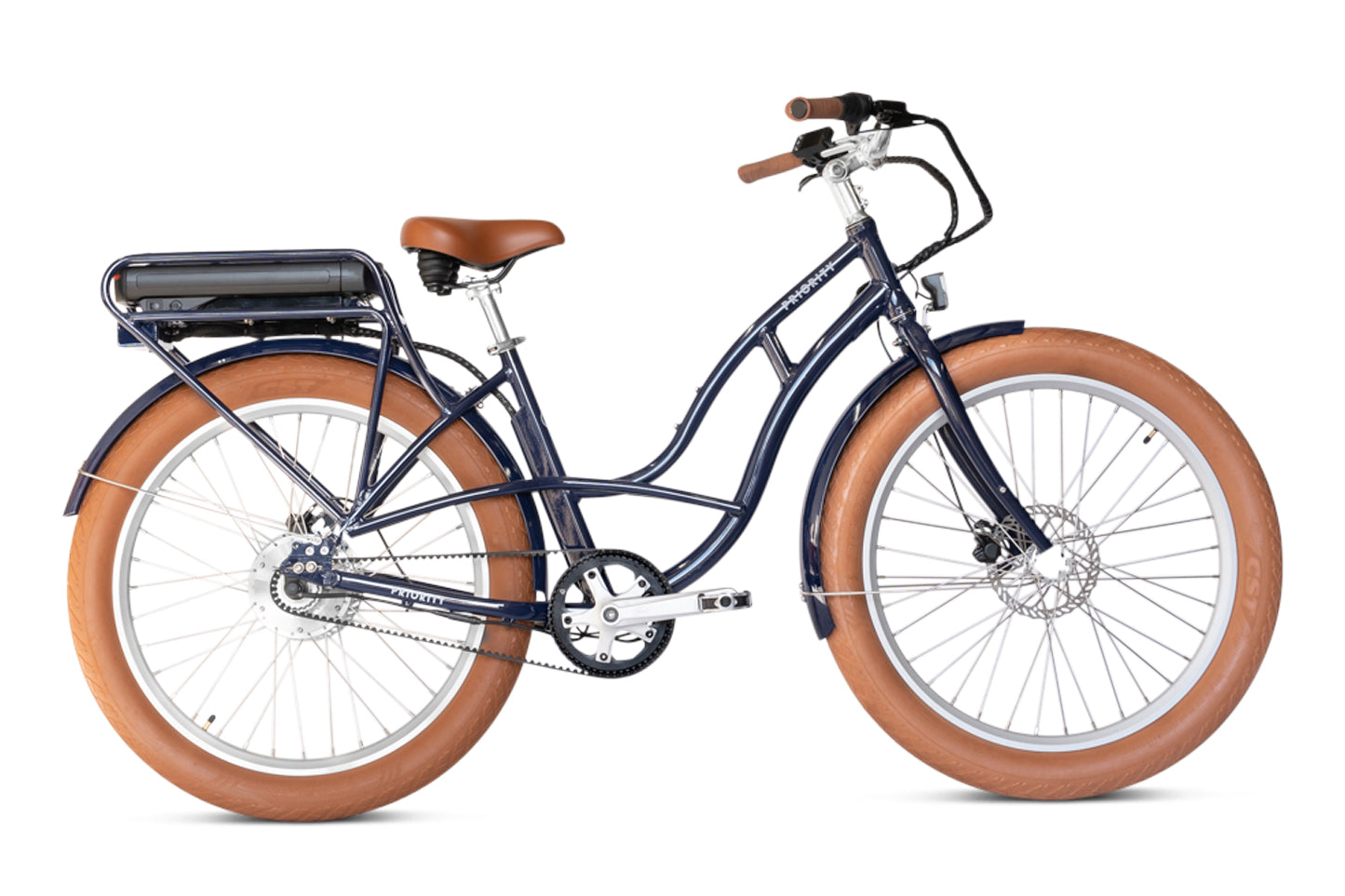White Priority Bicycles e-Coast Bike