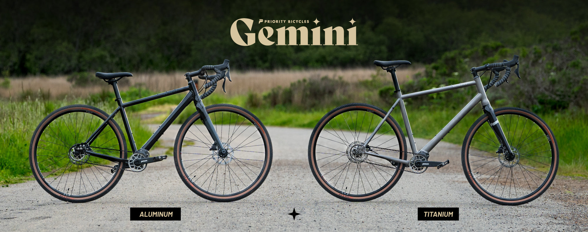 Priority Gemini Aluminum and Titanium Models.