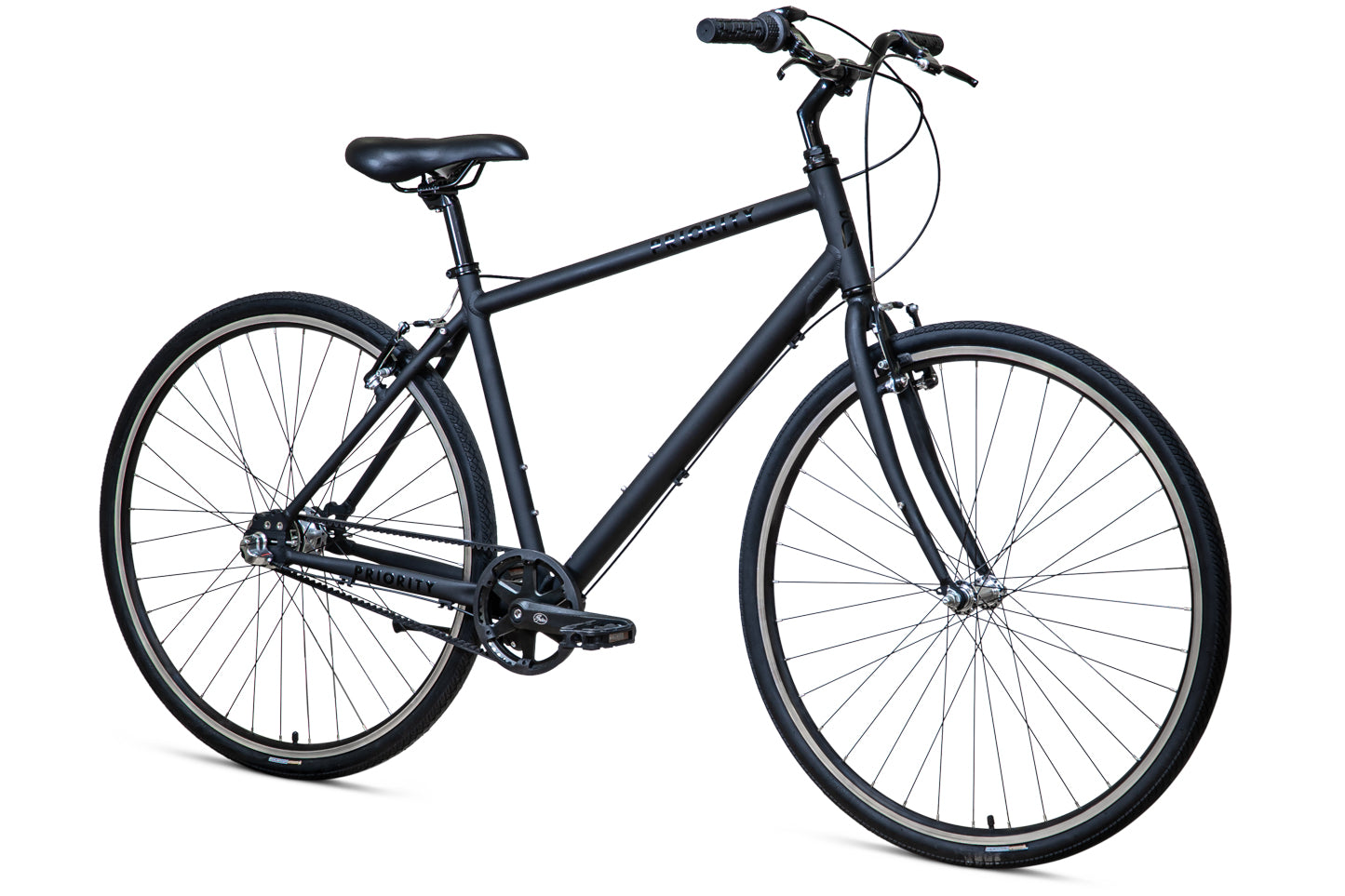 Priority Bicycle with commuter style handlebars