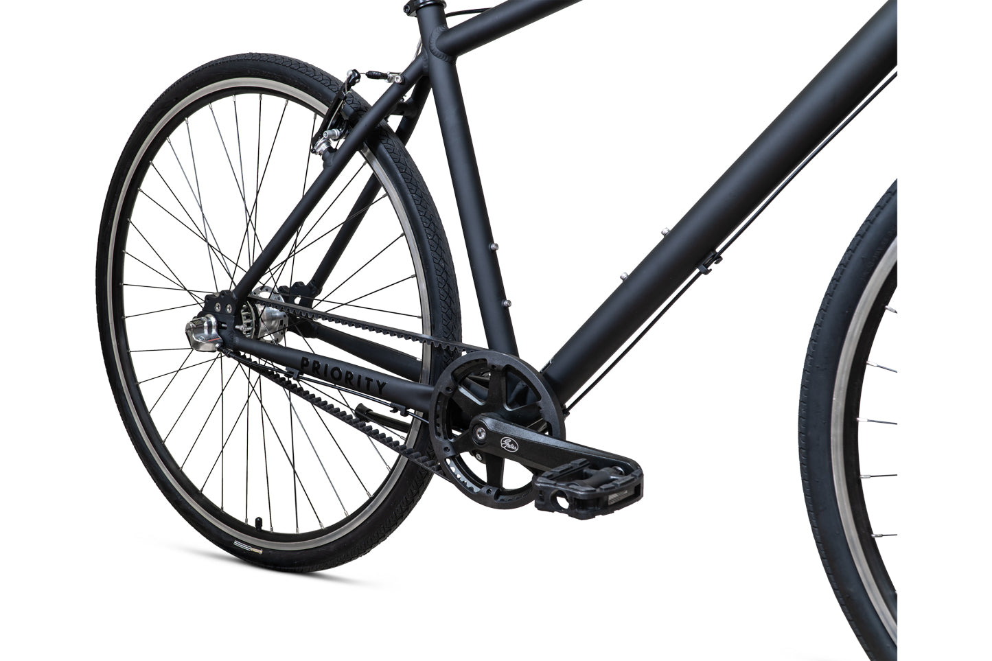 Priority Bicycle with commuter style handlebars