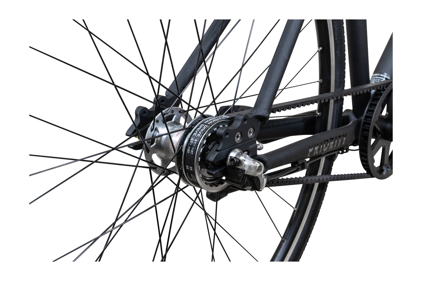 Priority Bicycle with commuter style handlebars