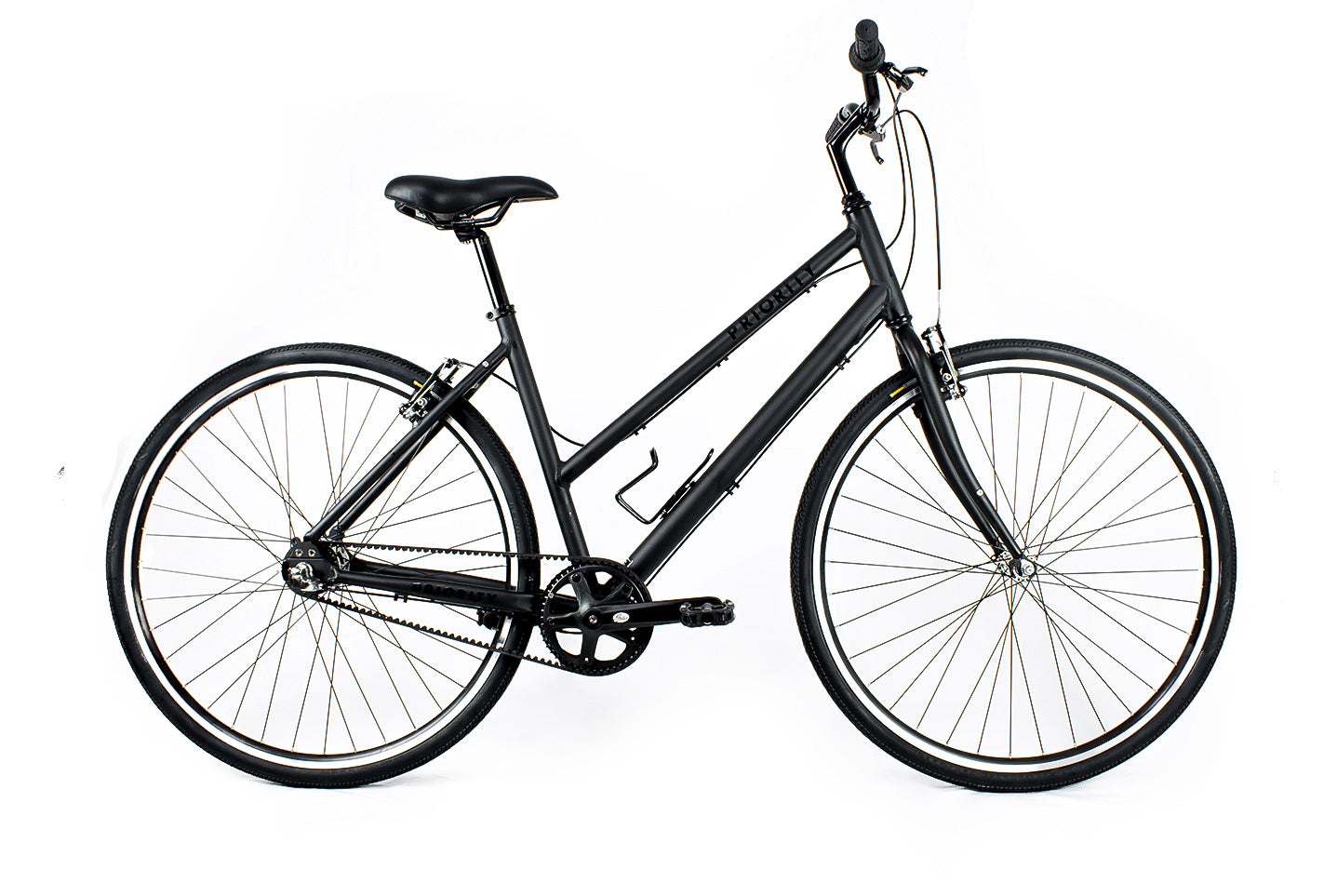 Priority Bicycle with commuter style handlebars